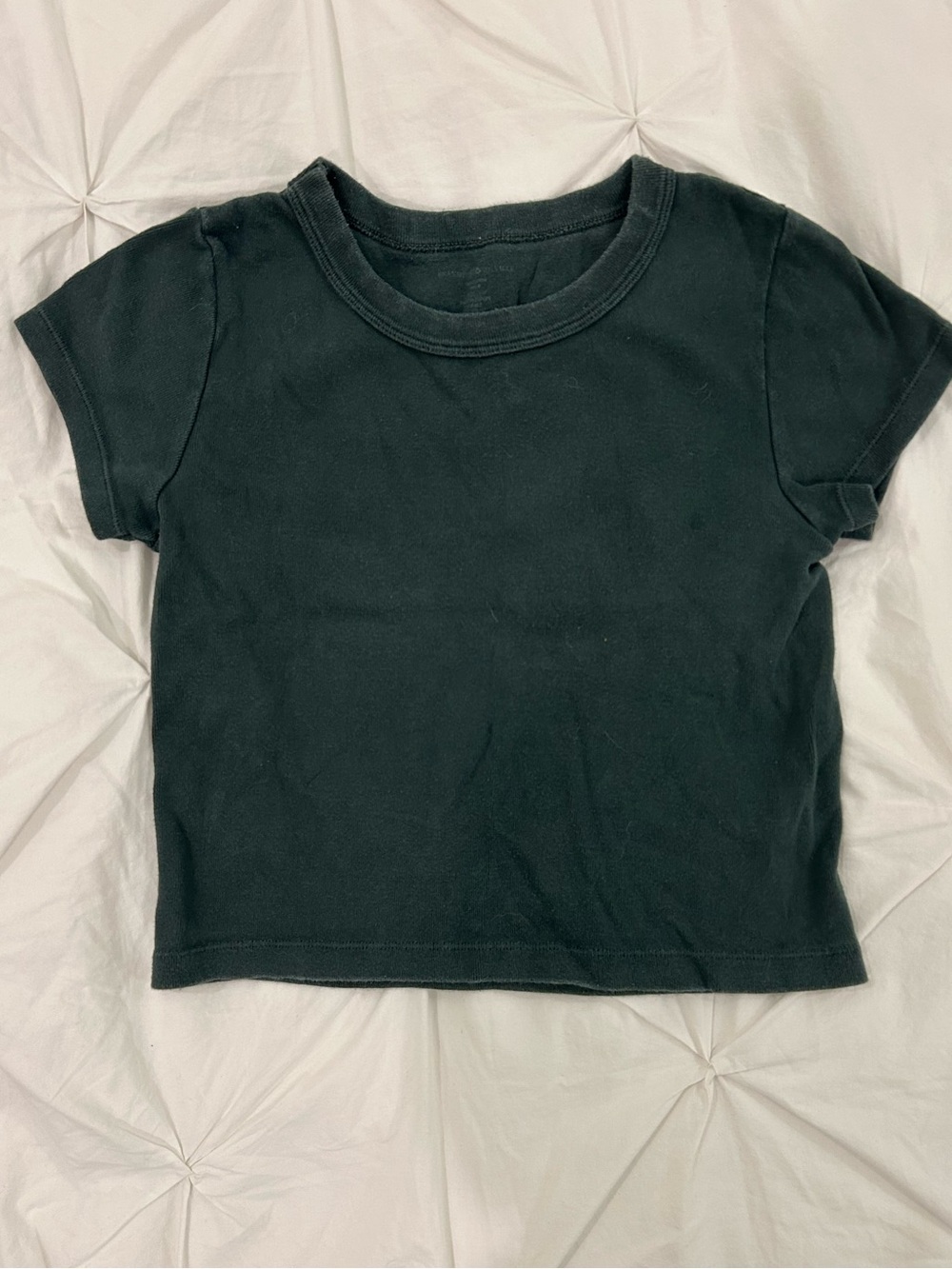 Brandy Melville Black Crop Tee
